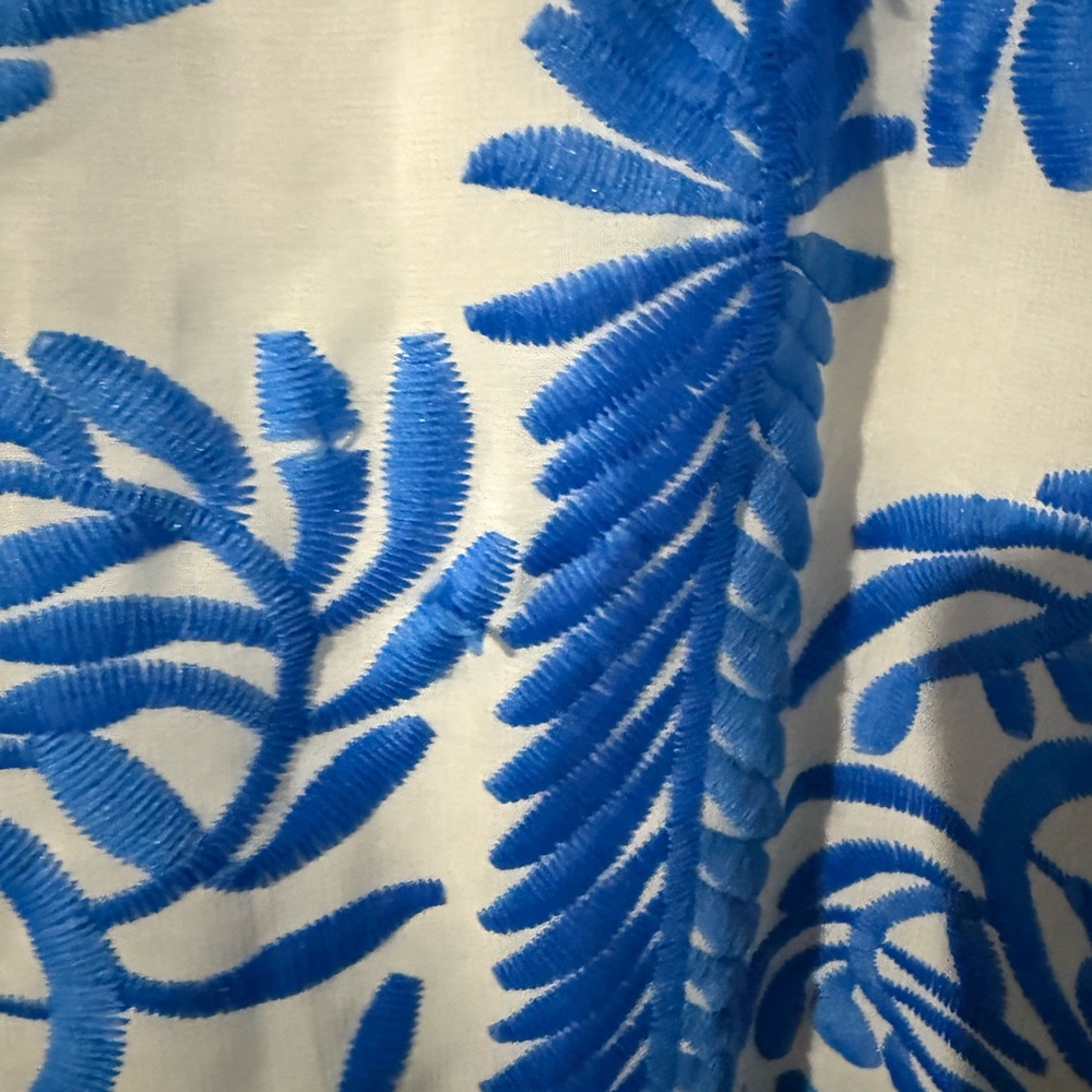 Beulah Blue and White Floral Mini Dress - Picture 7 of 7